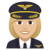 👩🏼✈️  كابتن طائرة امرأة بلون بشرة فاتحة-متوسطة الإيموجي على منصة جوي بيكسيلز 👩🏼✈️  كابتن طائرة امرأة بلون بشرة فاتحة-متوسطة الإيموجي على منصة جوي بيكسيلز