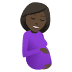 🤰🏿 Mulher Grávida de Tom de Pele Escura 🤰🏿 Mulher Grávida de Tom de Pele Escura Emoji
