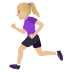 🏃🏼♀️ امرأة بلون بشرة فاتحة-متوسطة تجري الإيموجي على منصة جوي بيكسيلز 🏃🏼♀️ امرأة بلون بشرة فاتحة-متوسطة تجري الإيموجي على منصة جوي بيكسيلز