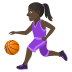 ⛹🏿♀️ Frau mit dunklem Hautton hüpfender Ball Emoji auf der JoyPixels-Plattform ⛹🏿♀️ Frau mit dunklem Hautton hüpfender Ball Emoji auf der JoyPixels-Plattform