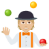 🤹🏼 Pessoa de Tom de Pele Meio Clara Fazendo Malabarismo com Bolas Emoji na Plataforma JoyPixels 🤹🏼 Pessoa de Tom de Pele Meio Clara Fazendo Malabarismo com Bolas Emoji na Plataforma JoyPixels
