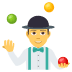 🤹♂️ Mann jongliert Emoji auf der JoyPixels-Plattform 🤹♂️ Mann jongliert Emoji auf der JoyPixels-Plattform