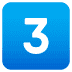 3️⃣ keycap: 3 Emoji on Joypixels Platform