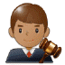 👨🏽⚖️  قاضي بلون بشرة متوسطة 👨🏽⚖️  قاضي بلون بشرة متوسطة Emoji