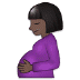 🤰🏿 امرأة حامل بلون بشرة داكنة 🤰🏿 امرأة حامل بلون بشرة داكنة Emoji