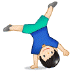 🤸🏻♂️ رجل بلون بشرة فاتحة يتشقلب 🤸🏻♂️ رجل بلون بشرة فاتحة يتشقلب Emoji