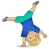 🤸🏼♂️ رجل بلون بشرة فاتحة-متوسطة يتشقلب 🤸🏼♂️ رجل بلون بشرة فاتحة-متوسطة يتشقلب Emoji