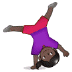 🤸🏿♀️ امرأة بلون بشرة داكنة تتشقلب 🤸🏿♀️ امرأة بلون بشرة داكنة تتشقلب Emoji