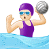 🤽🏻♀️ امرأة بلون بشرة فاتحة تلعب كرة الماء 🤽🏻♀️ امرأة بلون بشرة فاتحة تلعب كرة الماء Emoji