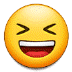 😆 وجه مغمض يبتسم 😆 وجه مغمض يبتسم Emoji