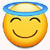 😇 وجه مبتسم فوقه هالة 😇 وجه مبتسم فوقه هالة Emoji