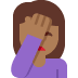 🤦🏾♀️ Mulher de Tom de Pele Meio Escura com a Mão no Rosto Emoji na Plataforma Twitter 🤦🏾♀️ Mulher de Tom de Pele Meio Escura com a Mão no Rosto Emoji na Plataforma Twitter