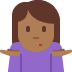 🤷🏾 Persona Che Fa Spallucce Tonalità Pelle Medio-Scura Emoji sulla Piattaforma Twitter 🤷🏾 Persona Che Fa Spallucce Tonalità Pelle Medio-Scura Emoji sulla Piattaforma Twitter