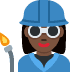 👩🏿🏭 深肤色女性工厂工人 推特平台的表情符号 👩🏿🏭 深肤色女性工厂工人 推特平台的表情符号