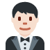 🤵🏻 Mann im Smoking mit hellem Hautton Emoji auf Twitter-Plattform 🤵🏻 Mann im Smoking mit hellem Hautton Emoji auf Twitter-Plattform