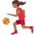⛹🏾♀️ Mulher de Tom de Pele Meio Escura Quicando Bola Emoji na Plataforma Twitter ⛹🏾♀️ Mulher de Tom de Pele Meio Escura Quicando Bola Emoji na Plataforma Twitter