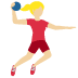 🤾🏼♀️ Femme à la peau lègerement claire jouant au handball Emoji sur la plateforme Twitter 🤾🏼♀️ Femme à la peau lègerement claire jouant au handball Emoji sur la plateforme Twitter