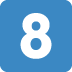 8️⃣ Кнопка с цифрой «8» Эмодзи на платформе Twitter 8️⃣ Кнопка с цифрой «8» Эмодзи на платформе Twitter
