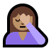 ๐คฆ๐ฝโโ๏ธ Getinte Huidskleur Vrouw Die Het Gezicht Met De Hand Bedekt Emoji op Windows Platform ๐คฆ๐ฝโโ๏ธ Getinte Huidskleur Vrouw Die Het Gezicht Met De Hand Bedekt Emoji op Windows Platform