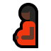 🤰🏿 امرأة حامل بلون بشرة داكنة 🤰🏿 امرأة حامل بلون بشرة داكنة Emoji