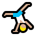 🤸🏼♂️ رجل بلون بشرة فاتحة-متوسطة يتشقلب 🤸🏼♂️ رجل بلون بشرة فاتحة-متوسطة يتشقلب Emoji