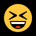 😆 وجه مغمض يبتسم 😆 وجه مغمض يبتسم Emoji