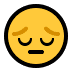 😔 Задумчивое лицо Эмодзи на платформе Windows 😔 Задумчивое лицо Эмодзи на платформе Windows